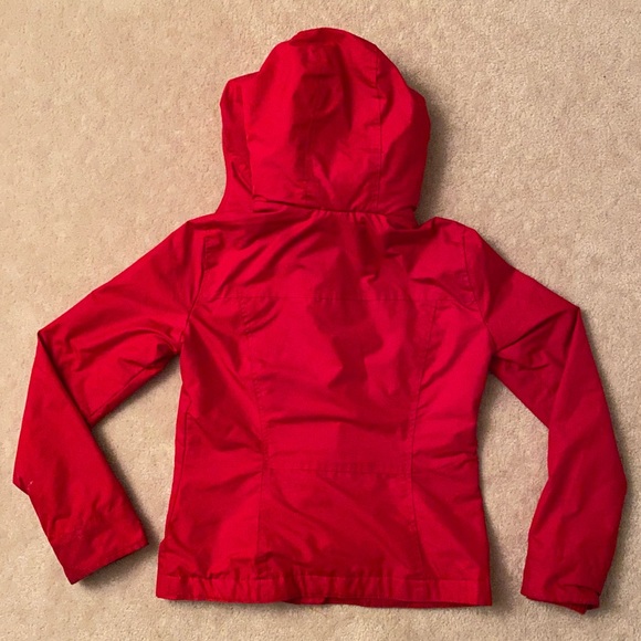 red hollister fleece-lined all-weather jacket - Picture 2 of 3